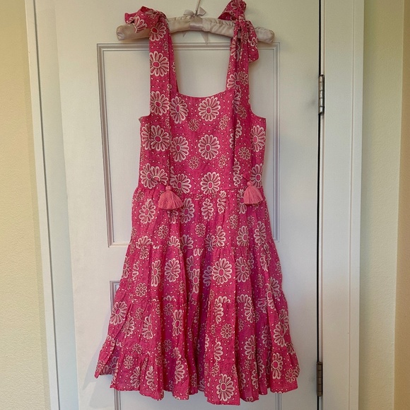 Mille Dresses & Skirts - 🌸Mille Kiara Pink Daisy Tiered Floral Mini Dress - XS- Extra Small - NWT🌸